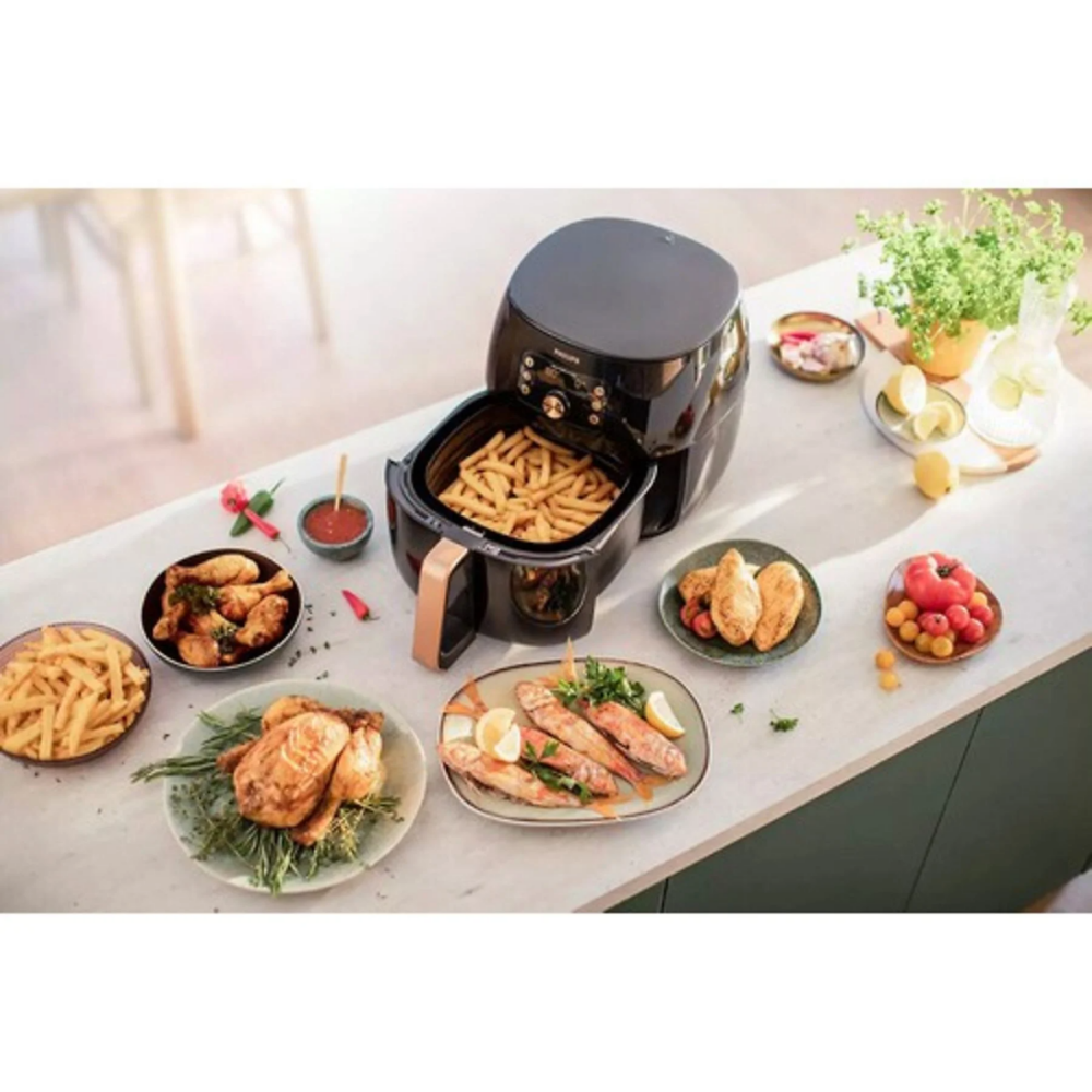 PHILIPS HD9867/90 2225W Airfryer Siyah Rose - Görsel 4