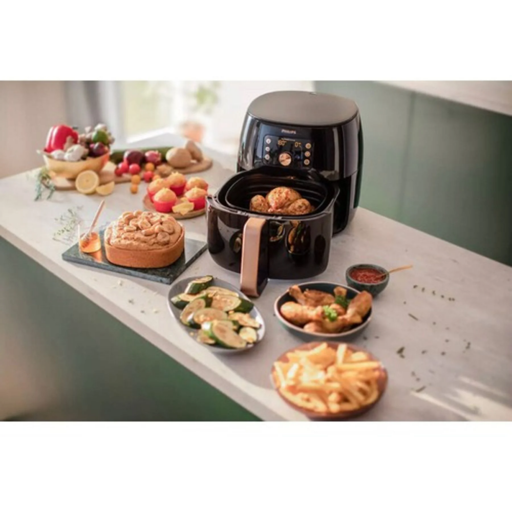 PHILIPS HD9867/90 2225W Airfryer Siyah Rose - Görsel 5