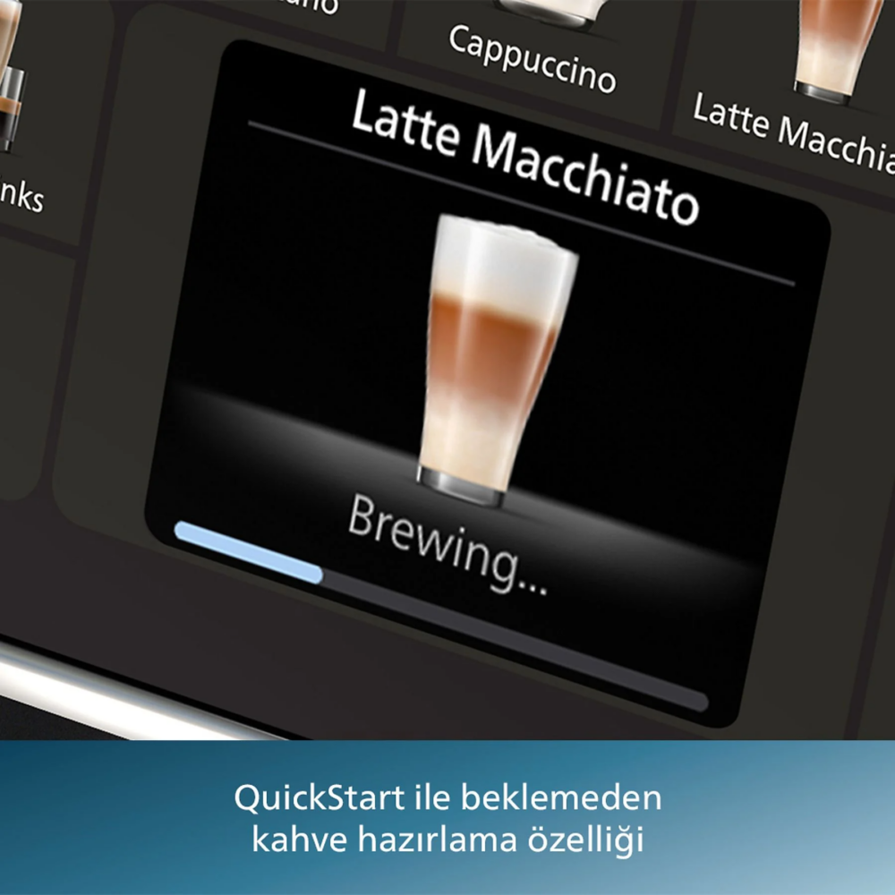 PHILIPS EP5544/80 Tam Otomatik Espresso Makinesi Bronz Siyah - Görsel 3